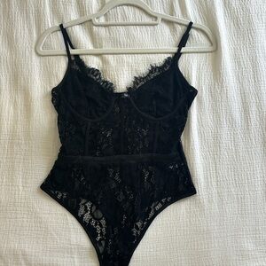 Nasty Gal black lace bodysuit